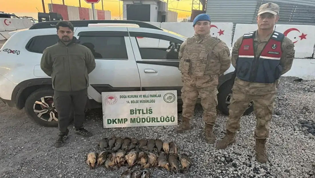 Bitlis'te kota aşımı yapan 5 avcıya 63 bin 680 lira ceza