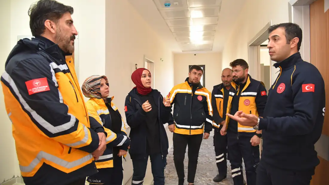 112 İstasyonlarında çalışma süreçleri yerinde incelendi