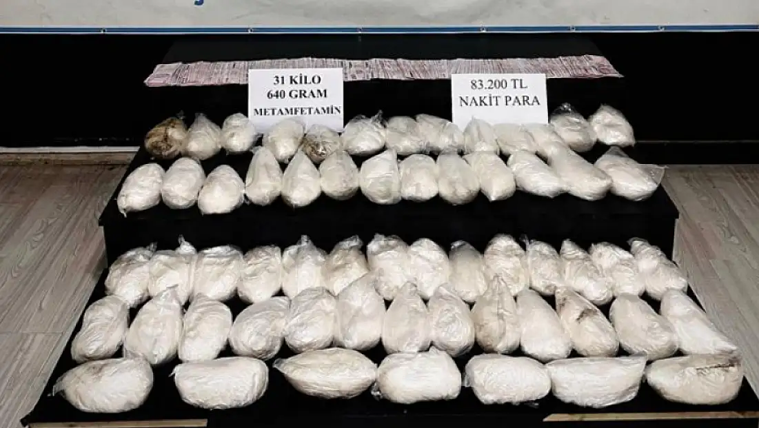 31 kilo uyuşturucu ele geçirildi