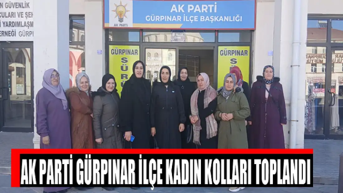 AK Parti Gürpınar İlçe Kadın Kolları haftalık değerlendirme toplantısını gerçekleştirdi