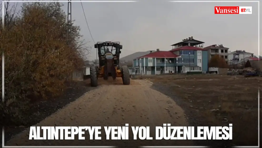 Altıntepe’ye yeni yol düzenlemesi
