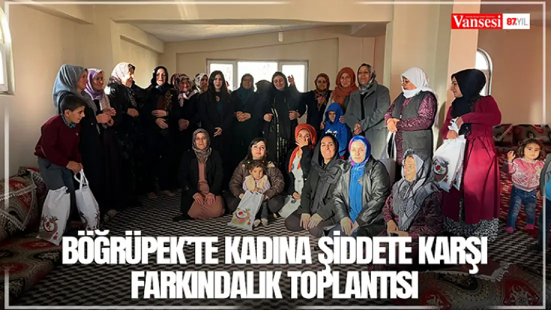 Böğrüpek’te kadına şiddete karşı farkındalık toplantısı