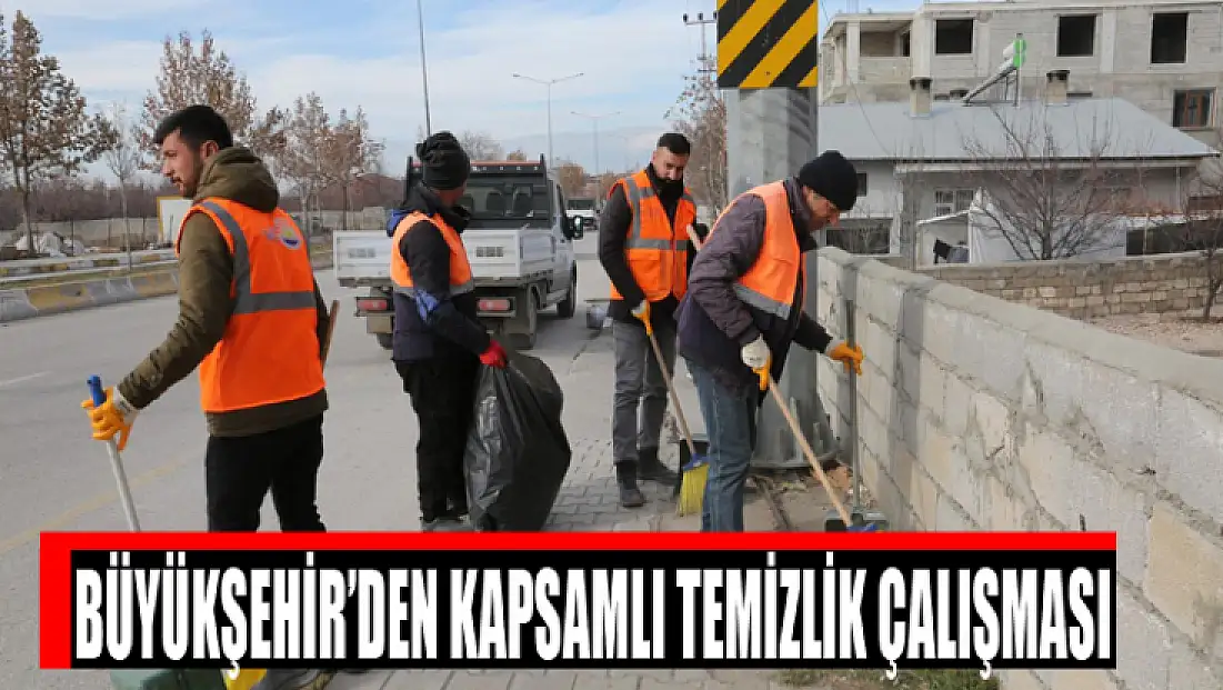 Büyükşehir’den kapsamlı temizlik çalışması