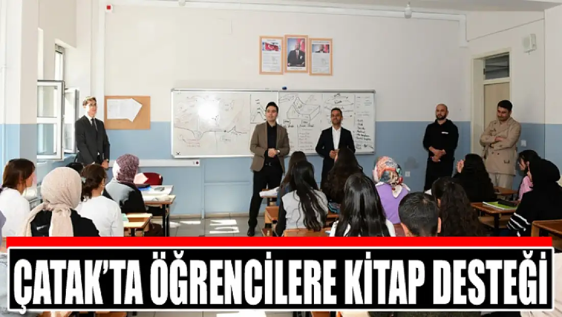Çatak’ta öğrencilere kitap desteği