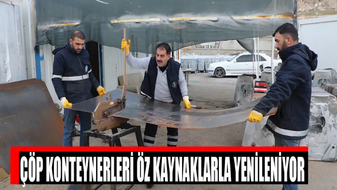Çöp konteynerleri öz kaynaklarla yenileniyor