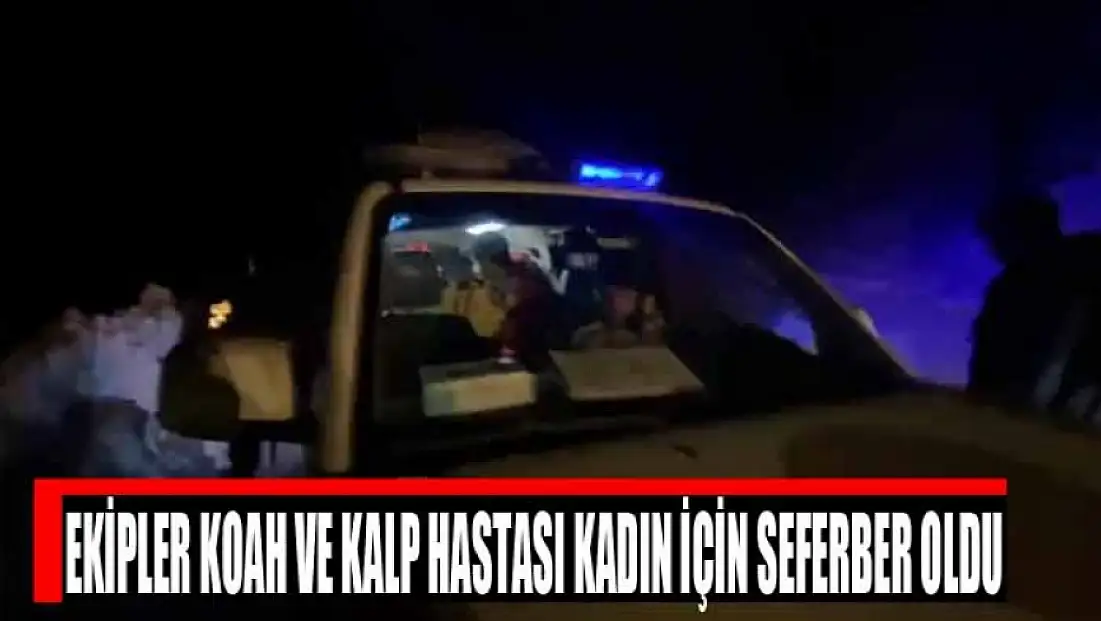 Ekipler KOAH ve kalp hastası kadın için seferber oldu