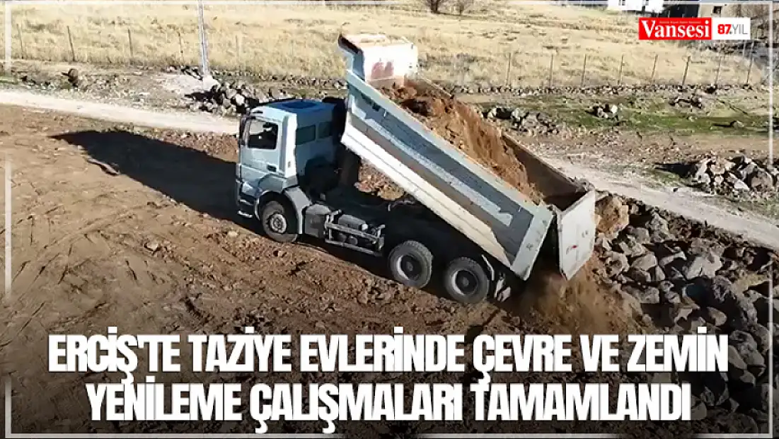Erciş'te taziye evlerinde çevre ve zemin yenileme çalışmaları tamamlandı