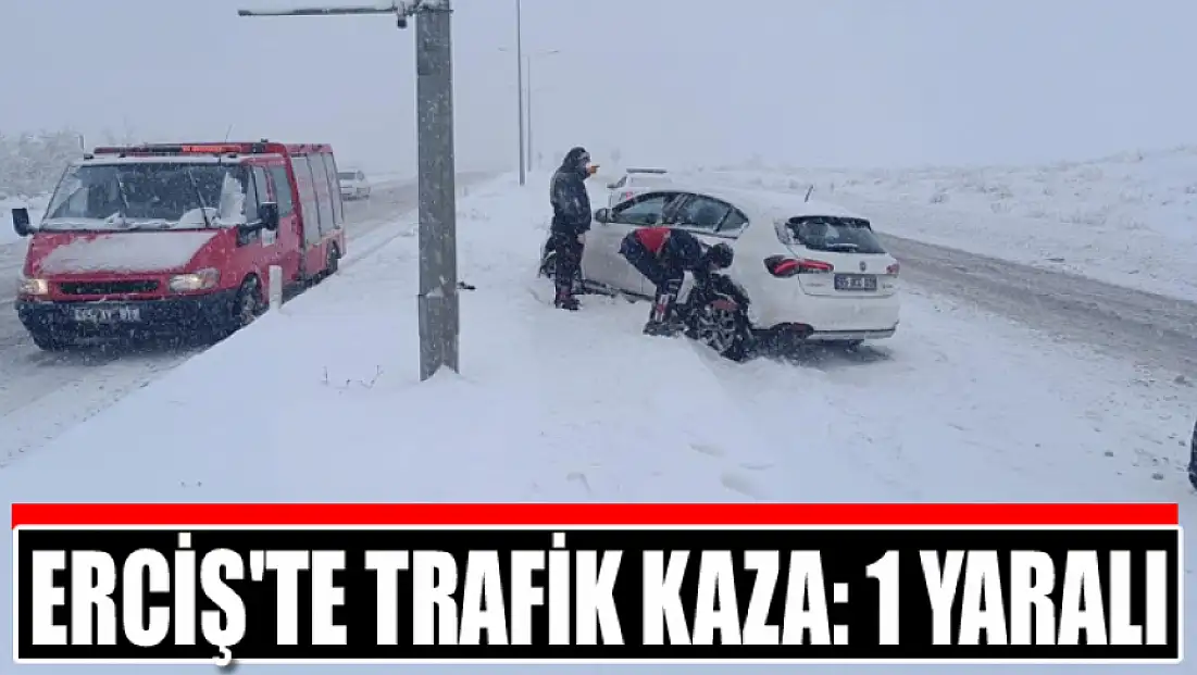 Erciş'te trafik kaza: 1 yaralı