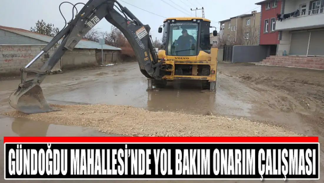 Gündoğdu Mahallesi’nde yol bakım onarım çalışması
