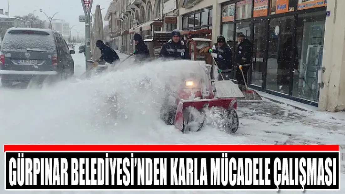 Gürpınar Belediyesi’nden karla mücadele çalışması
