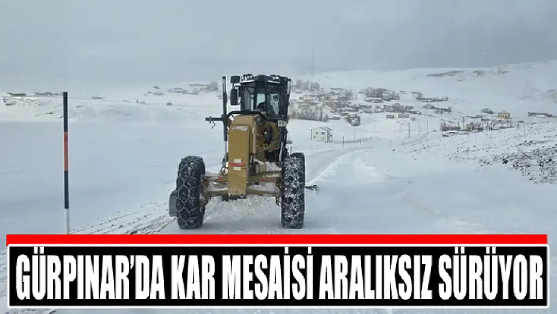 Gürpınar’da kar mesaisi aralıksız sürüyor