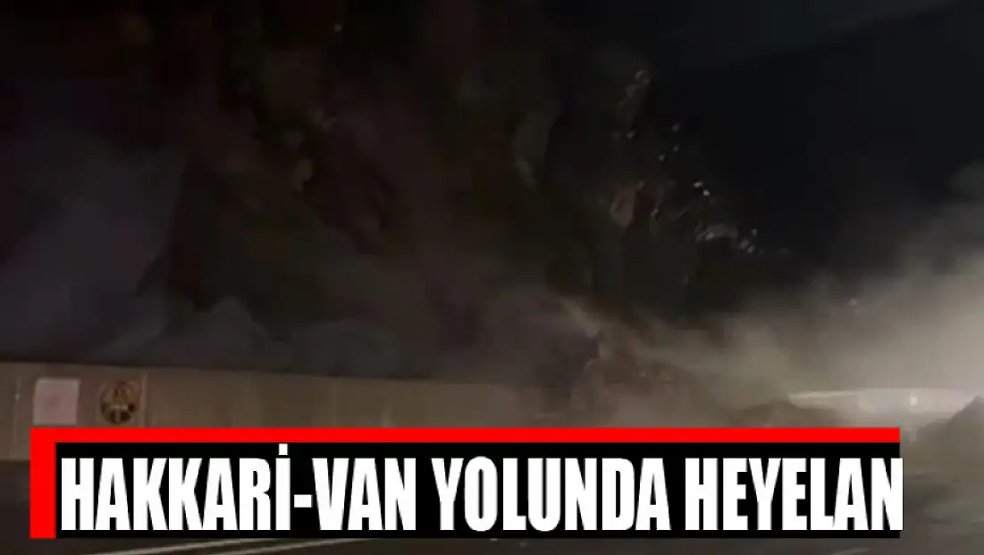 Hakkari-Van yolunda heyelan