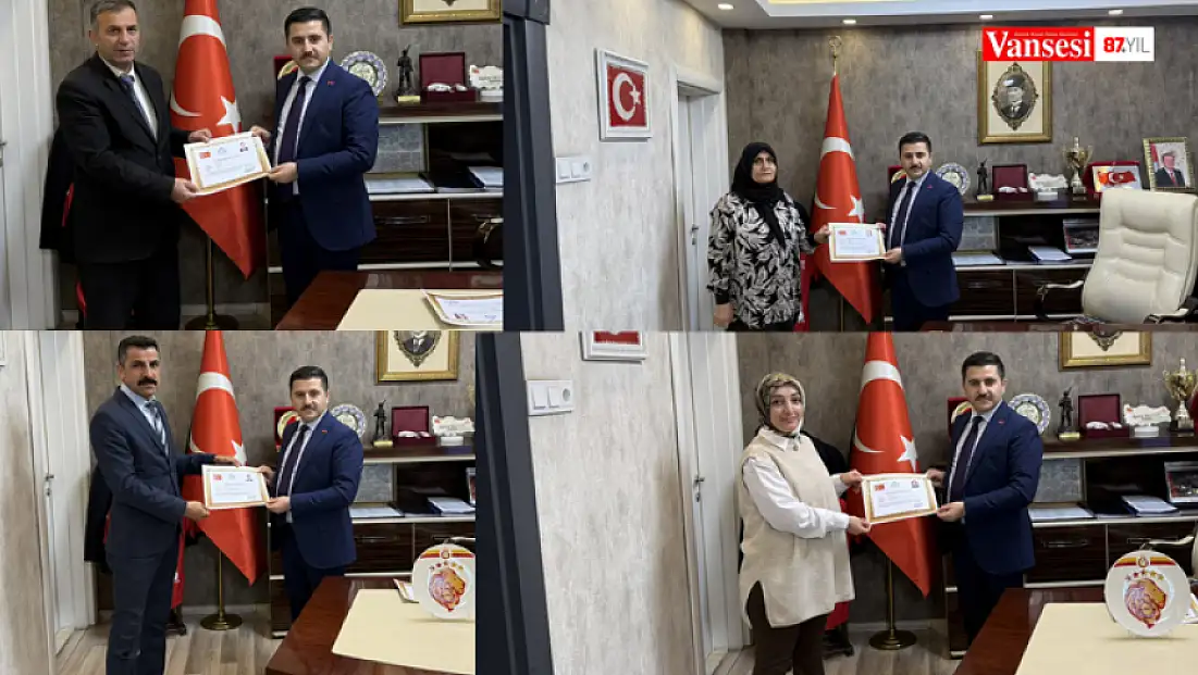 Kaymakam Bulut’tan SYDV personeline teşekkür belgesi