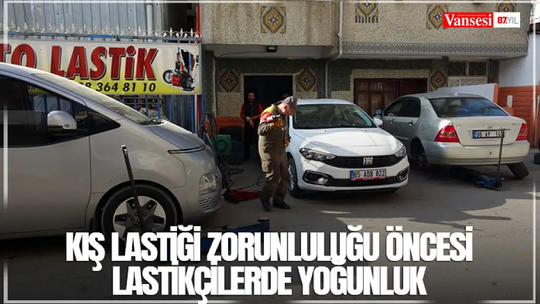Kış lastiği zorunluluğu öncesi lastikçilerde yoğunluk