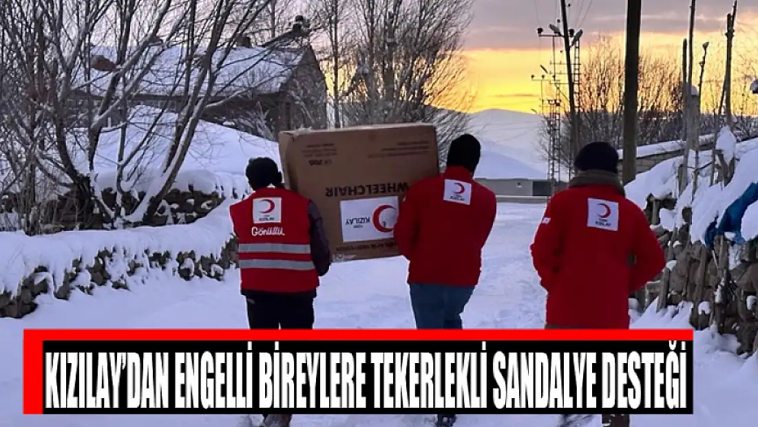 Kızılay’dan engelli bireylere tekerlekli sandalye desteği