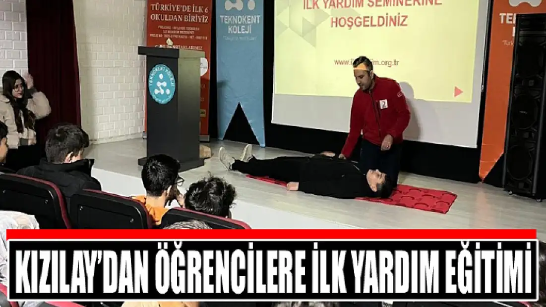 Kızılay’dan öğrencilere ilk yardım eğitimi