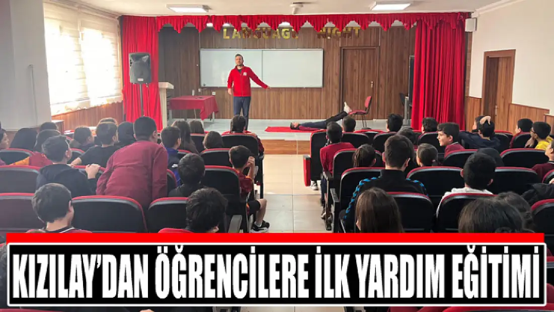 Kızılay’dan öğrencilere ilk yardım eğitimi