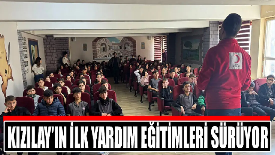 Kızılay’ın ilk yardım eğitimleri sürüyor
