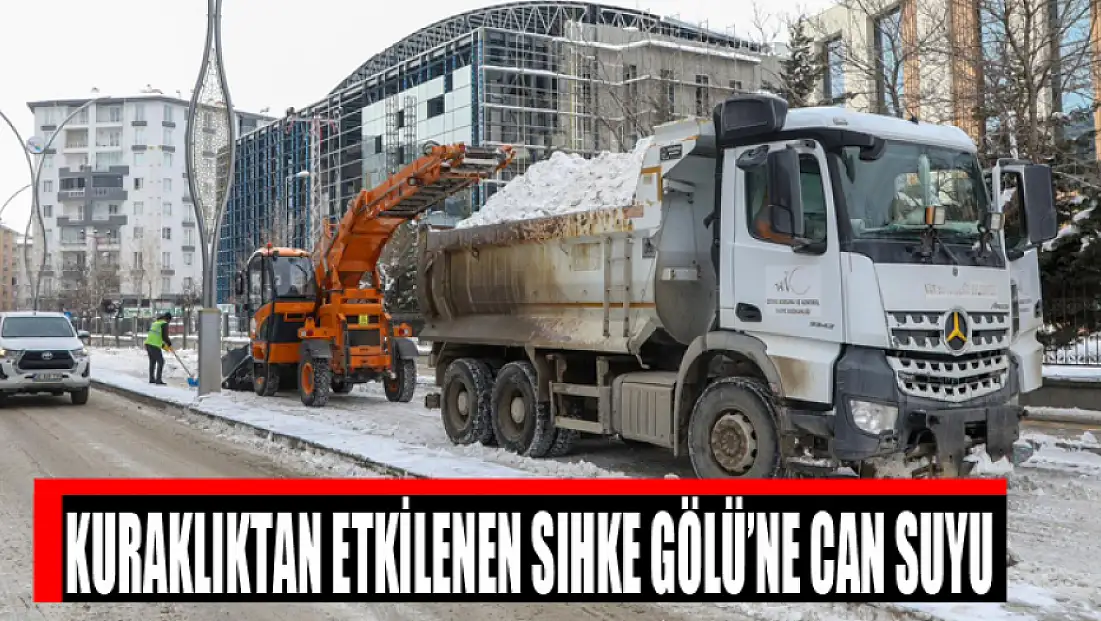 Kuraklıktan etkilenen Sıhke Gölü’ne can suyu