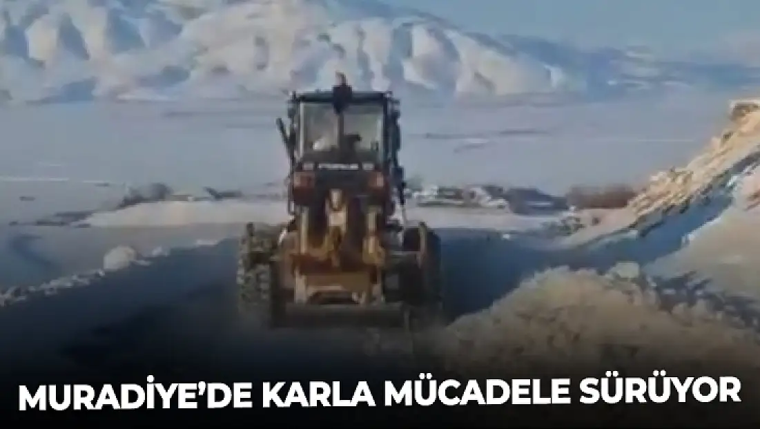 Muradiye’de karla mücadele sürüyor