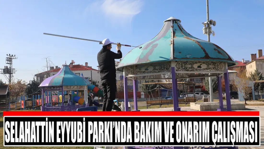 Selahattin Eyyubi Parkı’nda bakım ve onarım çalışması