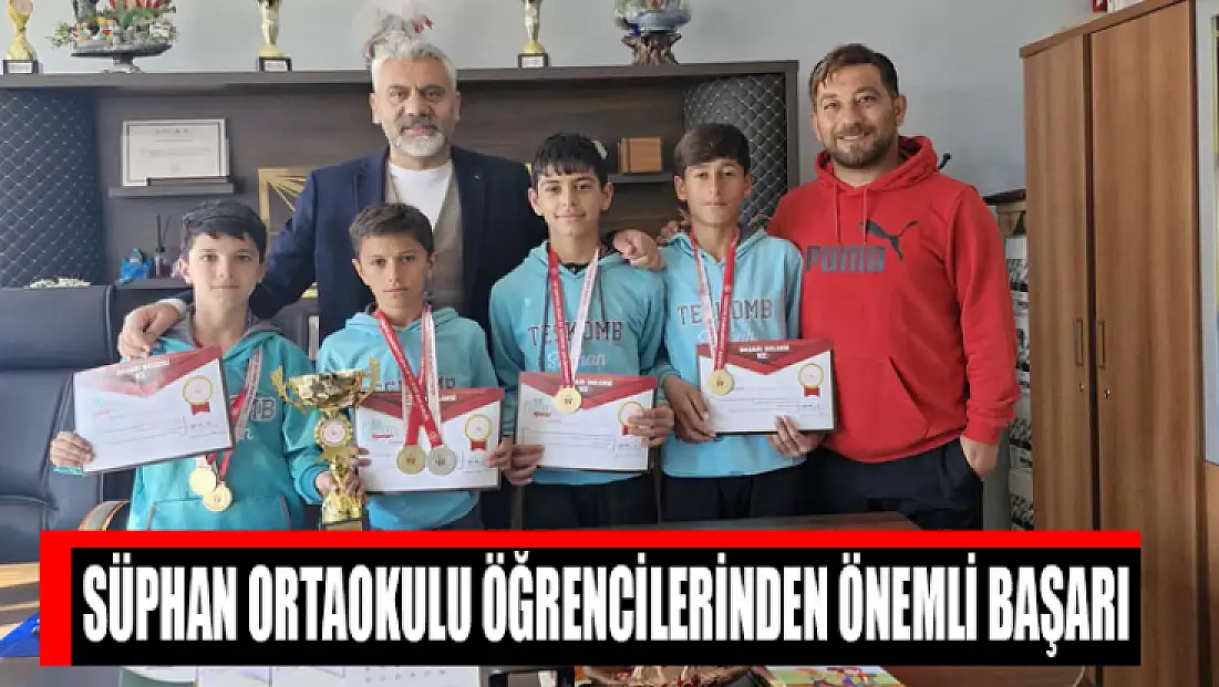 Süphan Ortaokulu öğrencilerinden önemli başarı