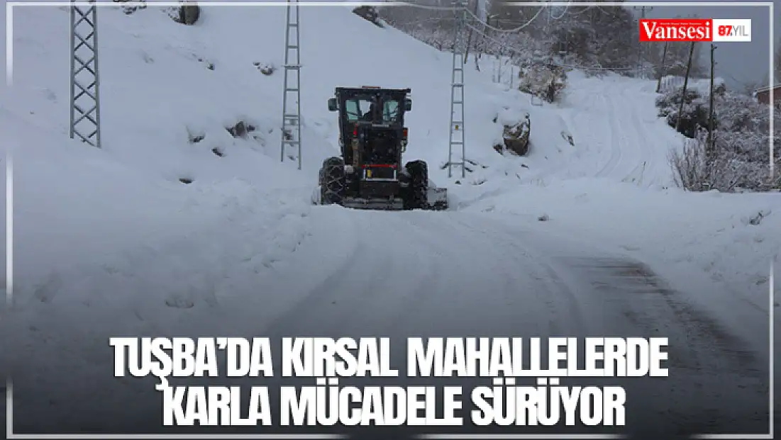 Tuşba’da kırsal mahallelerde karla mücadele sürüyor