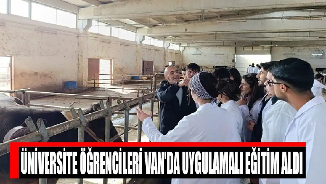 Üniversite öğrencileri Van'da uygulamalı eğitim aldı