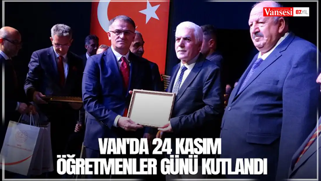 Van'da 24 Kasım Öğretmenler Günü kutlandı