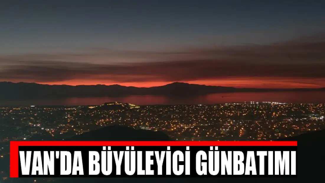 Van'da büyüleyici günbatımı