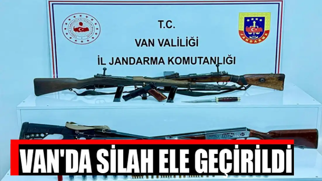 Van'da silah ele geçirildi