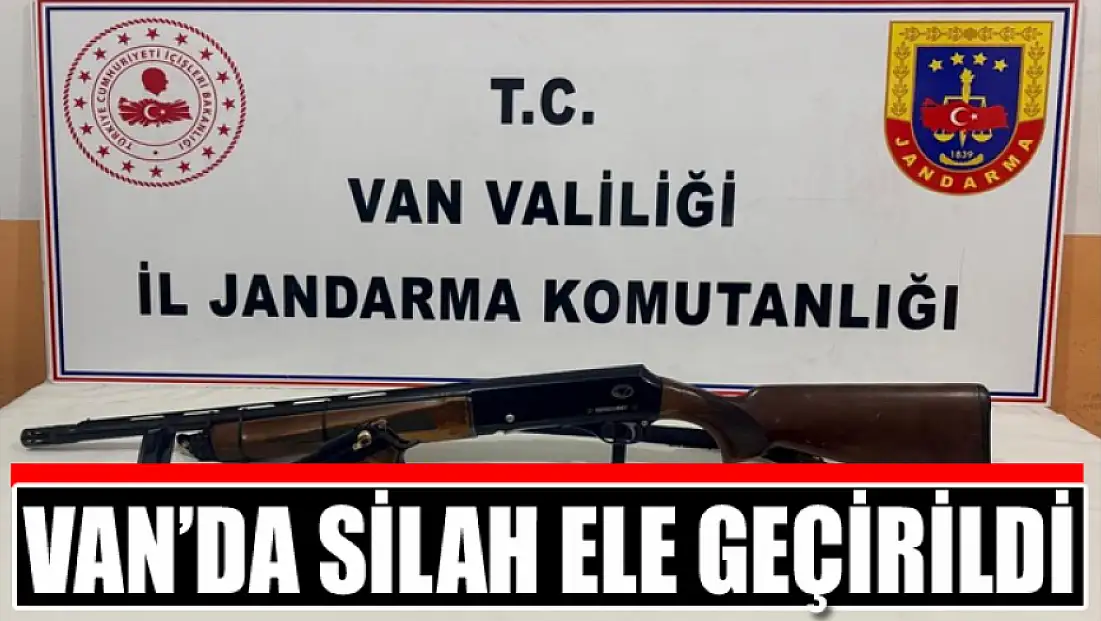 Van’da silah ele geçirildi