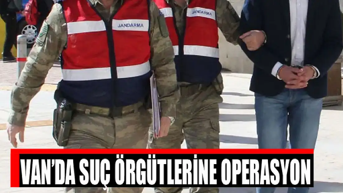 Van’da suç örgütlerine operasyon