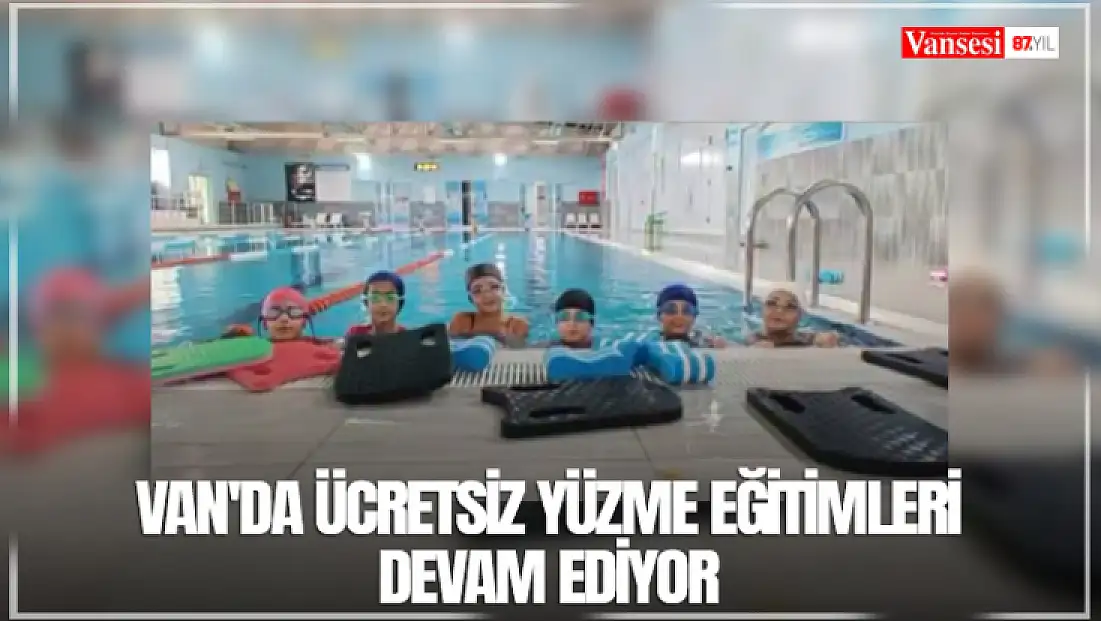 Van'da ücretsiz yüzme eğitimleri devam ediyor
