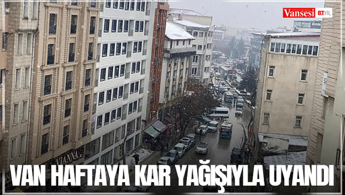 Van haftaya kar yağışıyla uyandı