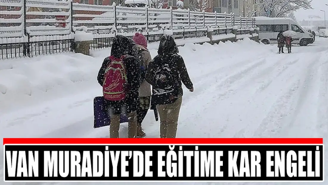 Van Muradiye’de eğitime kar engeli