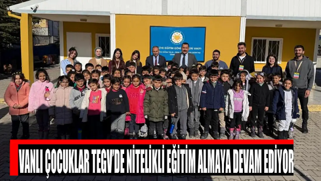 Vanlı çocuklar TEGV’de nitelikli eğitim almaya devam ediyor