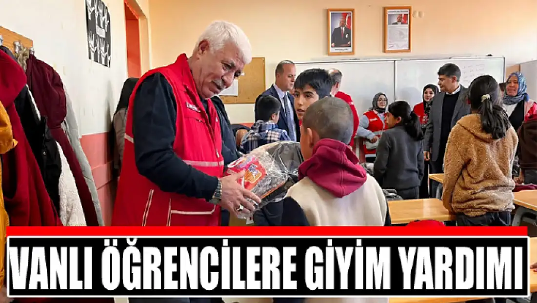 Vanlı öğrencilere giyim yardımı