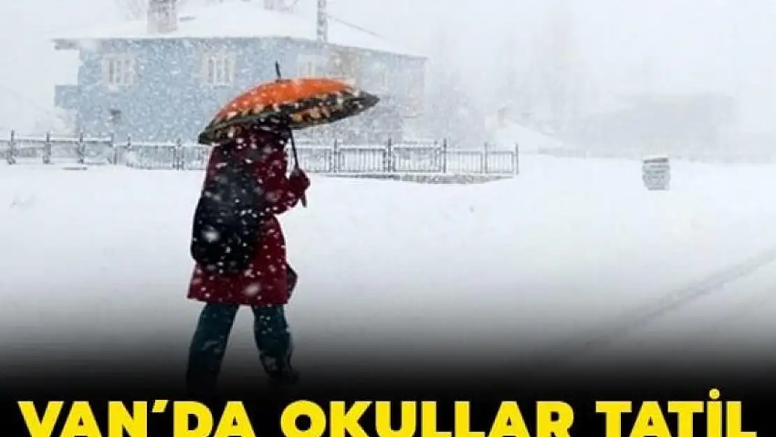 Van'da okullar tatil 