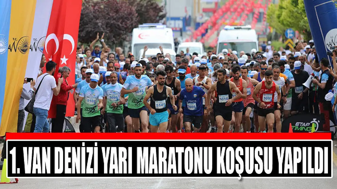 1. Van Denizi Yarı Maratonu Koşusu yapıldı