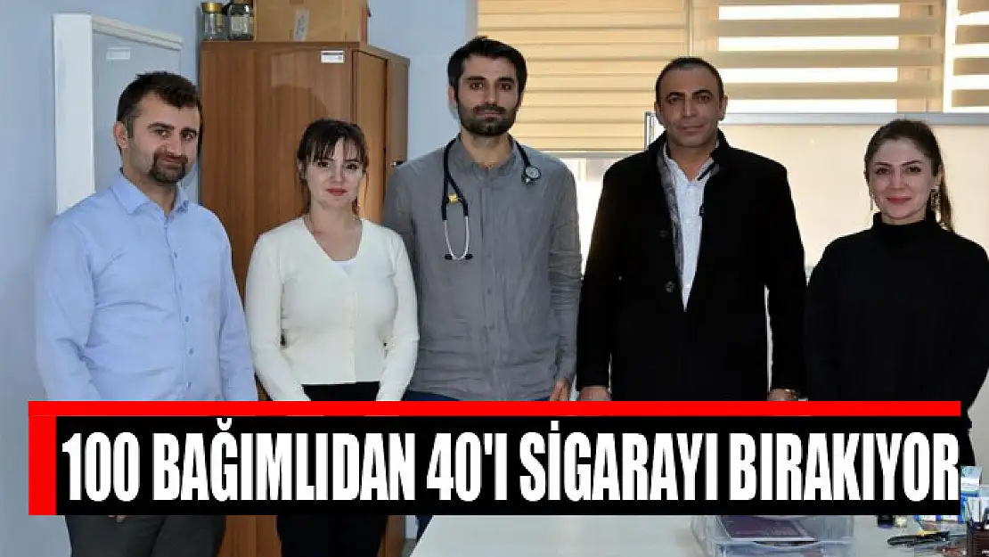 100 bağımlıdan 40'ı sigarayı bırakıyor