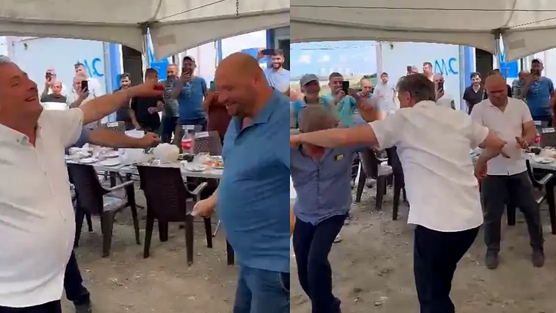 100 gündür maaş ödemeyen belediye başkanı 'Erik Dalı' eşliğinde göbek attı