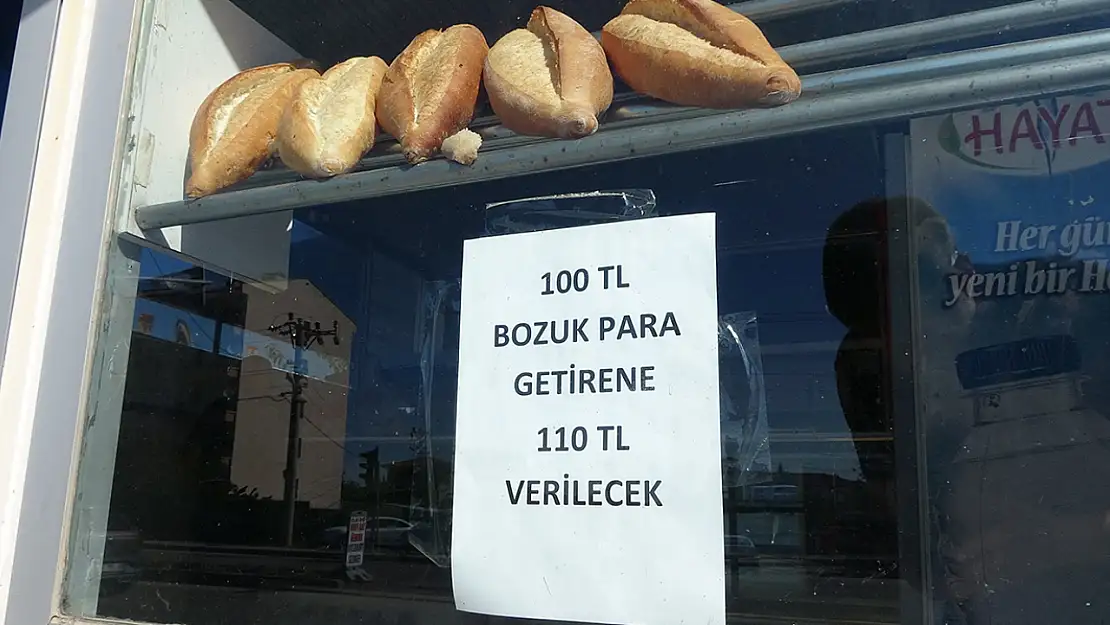 100 lira bozuk para getirene 110 lira veriyor, duyanlar oraya koştu