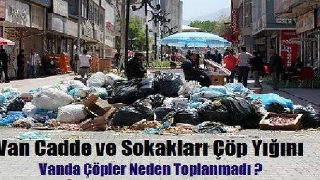 VAN'DA ÇÖPLER NEDEN TOPLANMADI