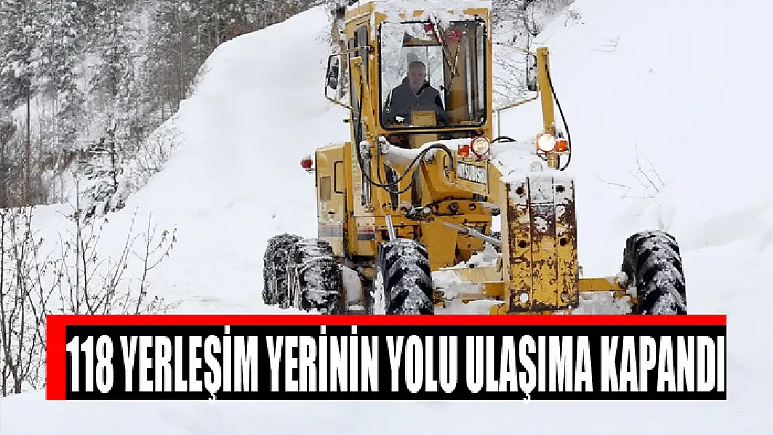 118 yerleşim yerinin yolu ulaşıma kapandı