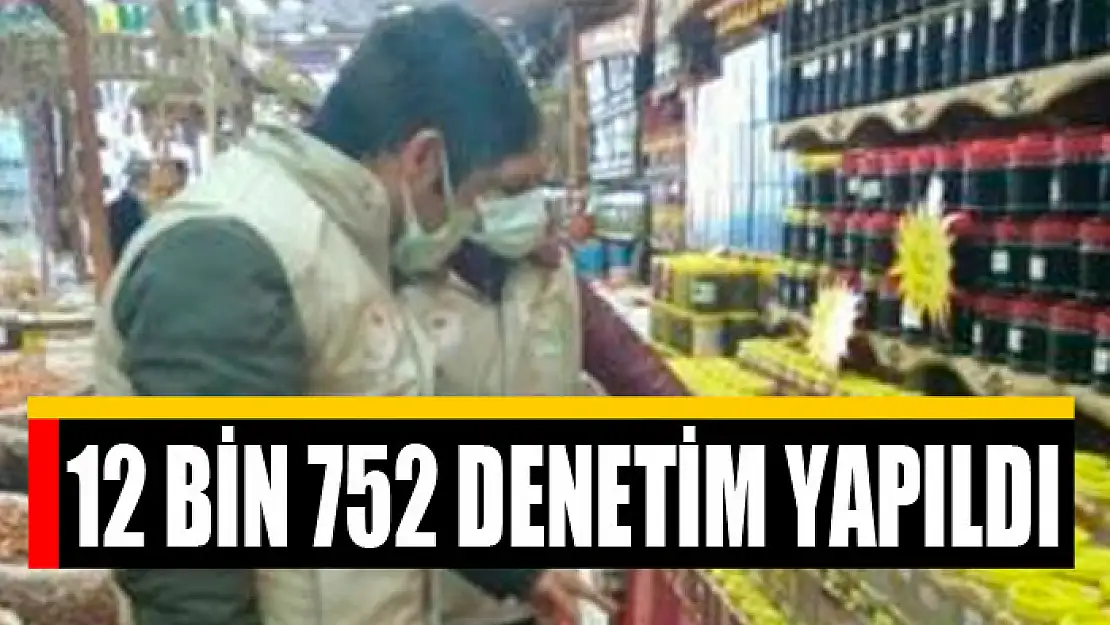 12 BİN 752 DENETİM YAPILDI