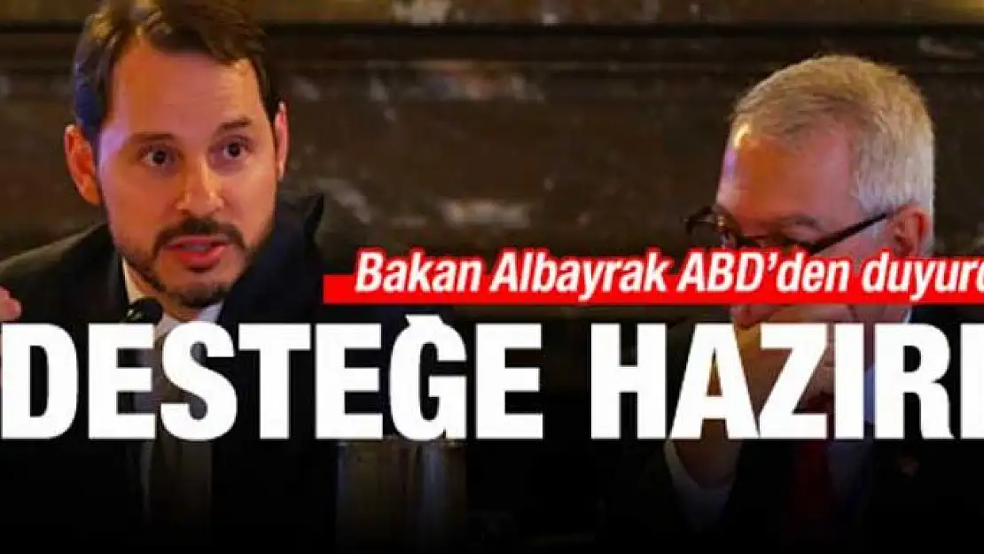 Bakan Albayrak'tan önemli açıklama!Desteğe hazırız