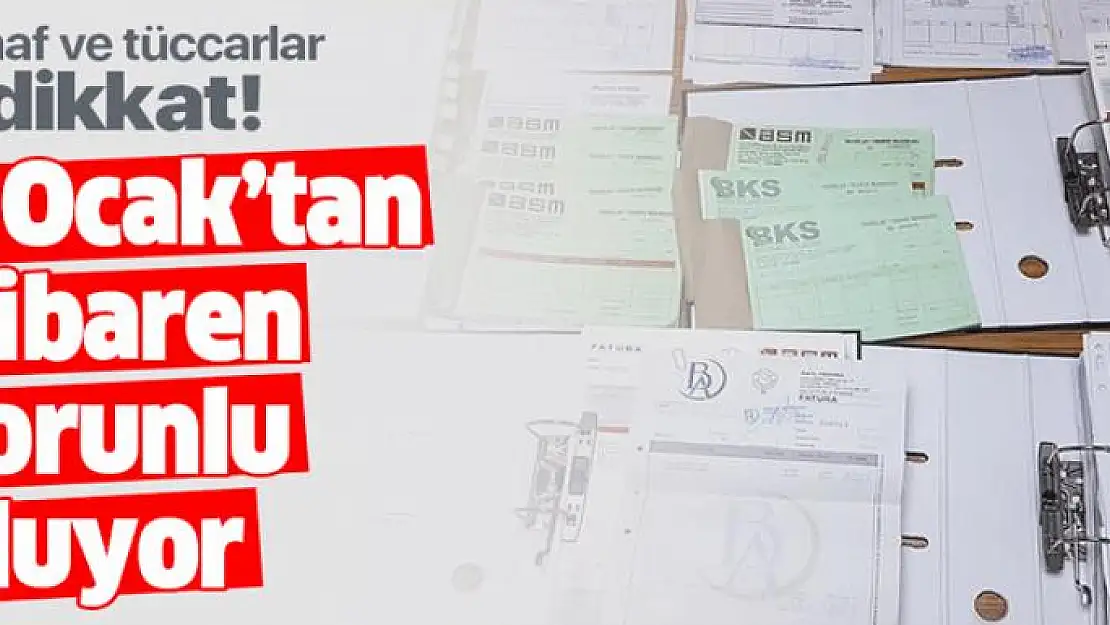 1 Ocak'tan itibaren zorunlu oluyor!