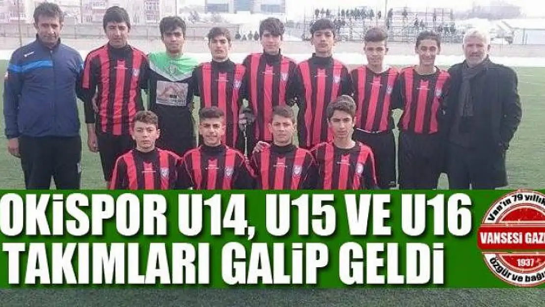 TOKİspor U14, U15 ve U16 takımları galip geldi