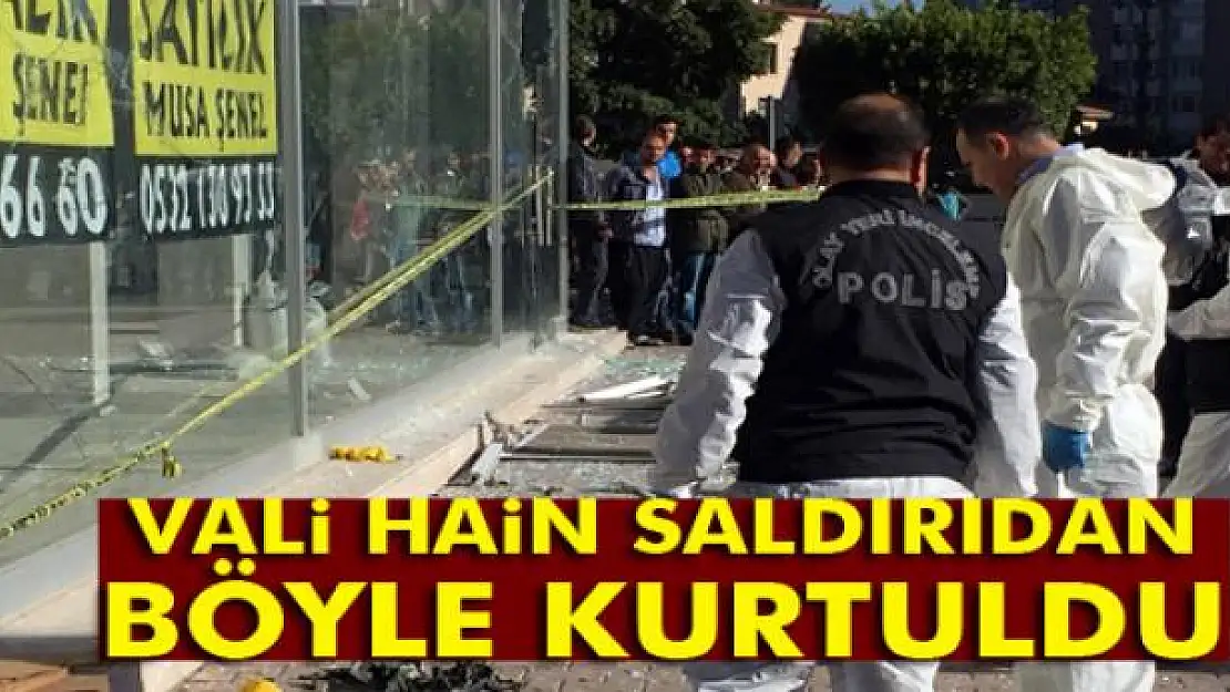 Adana Valisi Mahmut Demirtaş terör saldırısından 5 dakikayla kurtuldu